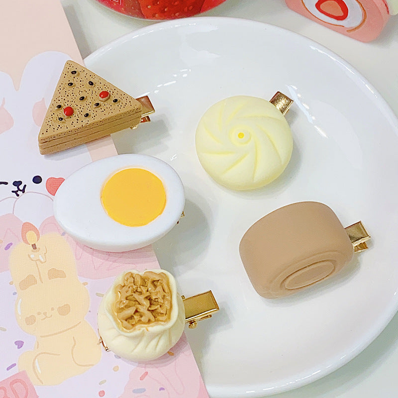 Wholesale Plastic Simulated Food Hair Clips